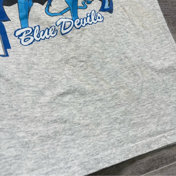 Vintage Duke Blue Devils T Shirt Double Sleeve - Picture 4 of 9